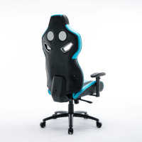 Chaise de bureau grande taille avec coussin extra large et dossier inclinable, chaise de jeu Bluetooth robuste