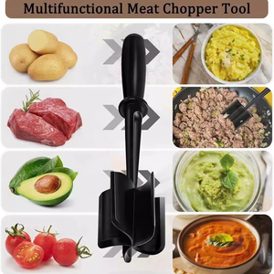 Vente chaude Résistant Multifonction <span class=keywords><strong>Hamburger</strong></span> Broyeur De Boeuf Pomme De Terre Salade Masher Hachoir À Viande Burgers Masher Manuel Hachoir À Viande - Product Image 2