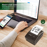 58Mm Mini Portable Personal Bill Printer Nirkabel Mobile Thermal POS Printer untuk Usaha Kecil