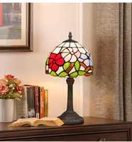 Lampe de table en verre cristal style vintage antique pour salon, chambre à coucher, décoration d'intérieur