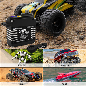 Motor Servo <span class=keywords><strong>GX</strong></span> X70S de 70 kg, sin Escobillas, Inducción Magnética, Engranaje Helicoidal de Acero, Impermeable IP68, para Coche RC, Robot Submarino, Drones RC - Product Image 1