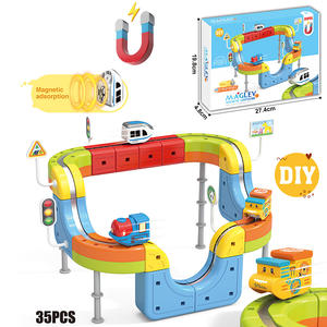 MILI Juego de 141 Piezas de Bloques de Construcción Magnéticos para Coches, Juguete Educativo Montessori, Tren Eléctrico de Levitación, Juguete de Ensamblaje DIY - Product Image 6