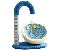 Lit-griffoir et arbre à chat 2-en-1 pour chat de compagnie, durable, résistant à l'usure, sans copeaux, toutes saisons