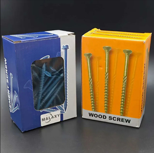 MALAXY Stock suffisant Vis à béton OEM en acier au carbone, à tête hexagonale fendue, double filetage, pour fixation murale, bleue - Product Image 3