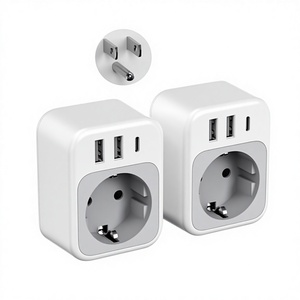 Adaptateur de prise américaine 4 en 1 <span class=keywords><strong>TESSAN</strong></span> avec ports USB-C USB-A, sortie 1875W, entrée 100-240V, 0,5A pour la Thaïlande, le Canada, le Mexique - Product Image 3