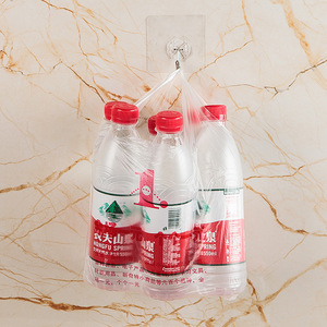 Adhesive Hooks Wall Mounted Heavy Duty 10kg Load <b>Kitchen</b> <b>Storage</b> Transparent Round Single Hook Modern Minimalist Style - Product Image 1