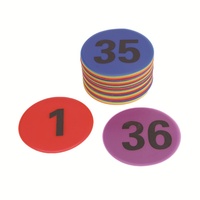 Disque de marquage plat numérique en PVC de 12 cm pour terrains de tennis, ligne de marquage et obstacle d'entraînement