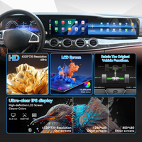 Pantalla Triple de 38.5 Pulgadas con Android 15 para Mercedes Benz Clase E W213 2016-2020, Unidad Principal Estéreo para Auto, Reproductor Multimedia GPS Inalámbrico