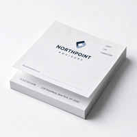 Carnet de notes promotionnel 3x3 pouces, bloc-notes imprimé, notes autocollantes, logo personnalisé