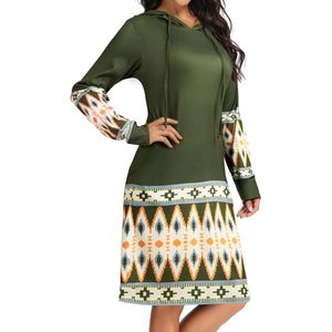 Robe à capuche pour femme FOXA, manches longues, légère, avec poches, sweat-shirt d'automne, tricoté en polyester, respirant - Product Image 3