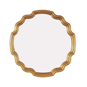 French Vintage Thin Retro Design Metal Edge Framed Wall Mounted <b>Bathroom</b> Decor <b>Mirror</b> with LED 3 Dimmable <b>Light</b> Colors - Product Image 1