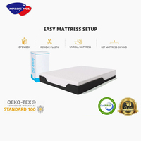 Hotel-Großhandel Komfortable Hochdichte Einzelmatratze in einer Box Online Bestellbar Kühlende Hybrid-Latex-Gel-Memory-Foam-Matratze