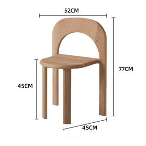 सर्वश्रेष्ठ गुणवत्ता वाली आधुनिक प्राकृतिक टेक लकड़ी के आउटडोर डाइनिंग चेयर स्टकिंग रेस्तरां विला के लिए लिविंग रूम सॉफ्ट सुविधा - Product Image 6