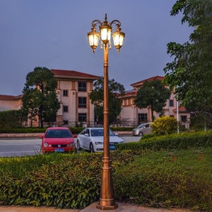 ไฟส่องสว่างภูมิทัศน์ LED แบบเสาตรง อลูมิเนียม สำหรับพื้นที่คนเดิน ระบบไฟฟ้า ระดับการป้องกัน IP65 พร้อมเซ็นเซอร์ตรวจจับแสง สไตล์ยุโรปย้อนยุค สำหรับสวนและลานบ้าน - Product Image 6