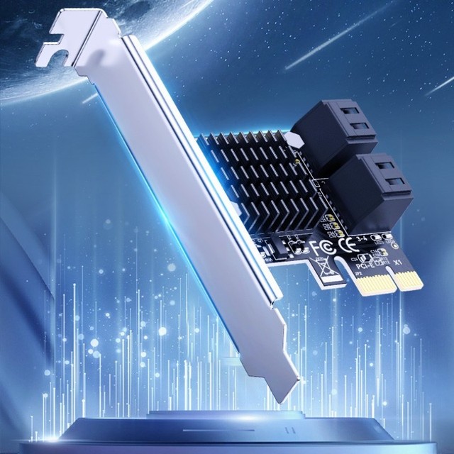 DTECH 4 Port PCI Express Controller Card PCIE to SATA 3.0 III II I 6Gbps Adapter Expansion Card