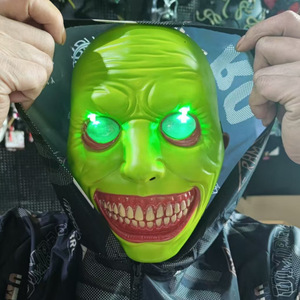 <span class=keywords><strong>HLC</strong></span> ODM & OEM Masque de démon à sourire effrayant et yeux terrifiants, masque intégral d'horreur pour Halloween, idéal pour les fêtes cosplay et les boîtes de nuit - Product Image 1