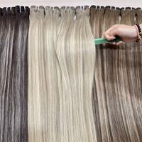 Extensions de cheveux humains brésiliens 100% naturels, alignés sur la cuticule, double épaisseur, qualité Remy, fournisseur de cheveux.