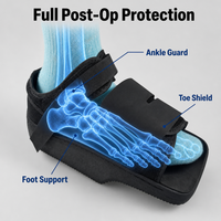 Chaussure orthopédique de décompression de l'avant-pied avec sangles auto-agrippantes réglables pour les blessures aux orteils et le soutien des hallux valgus