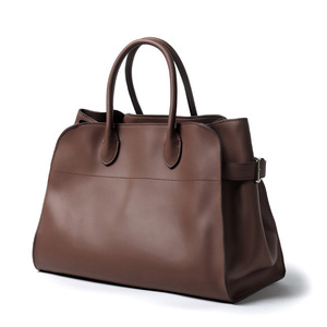 Bolsos de Mano Grandes de Cuero Vacuno Genuino de Diseñador Británico al por Mayor, Bolsos de Lujo de Cuero Real para Mujer, Bolso Croco - Product Image 3