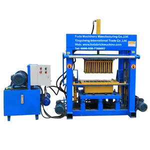 Gabon mesin bata semen manual, tekan hidrolik beton blok berongga harga mesin bata batu bata