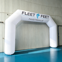 Arche gonflable personnalisée pour course à pied en tissu Oxford pour événements sportifs en plein air, marathon, publicité, décoration commerciale