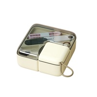 Kit de couture portable de luxe, boîte de rangement pour la maison, le dortoir et les voyages, organiseur compact pour fournitures de couture
