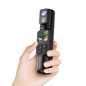 Vente d'usine <span class=keywords><strong>Ausek</strong></span> 2026 : Caméra de vlogging de poche 6K, Caméscope numérique WiFi 350 °   Zoom numérique rotatif, écran tactile - Product Image 1