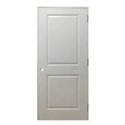 6 panel Pre-hung interior wooden hollow core skin hdf white primed moulded door for America