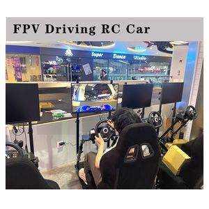 Coche <span class=keywords><strong>de</strong></span> Carreras FPV RC con Cámara, Pista Modular <span class=keywords><strong>de</strong></span> 5.8*2.8M y Juego <span class=keywords><strong>de</strong></span> Volante y Pedales, Simulador <span class=keywords><strong>de</strong></span> Carreras Inmersivo para Adultos - Product Image 5