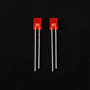 Bán buôn Đèn LED hạt 2*3*4 tóc đỏ sương mù màu đỏ chân ngắn màu đỏ tươi vuông Plug-in LED điốt - Product Image 5