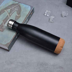 304 Stainless Steel Double-Layer <b>Vacuum</b> Insulated Cork Bottom Cola Bottle Handle 6-12 Hours Thermal Insulation <b>Portable</b> Outdoor - Product Image 2
