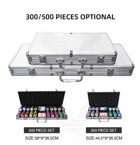 Caja de aluminio YH para Texas Hold'em <span class=keywords><strong>Poker</strong></span> Chip Set con compartimentos para 300/<span class=keywords><strong>500</strong></span> <span class=keywords><strong>fichas</strong></span> - Product Image 5