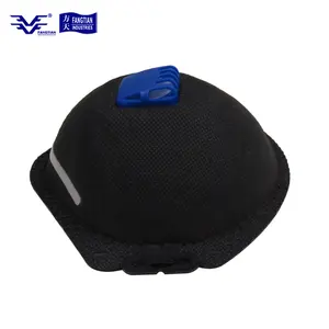 Disposable P2 Dust Mask Particulate Respirator Mask Black Dust Mask With Valve