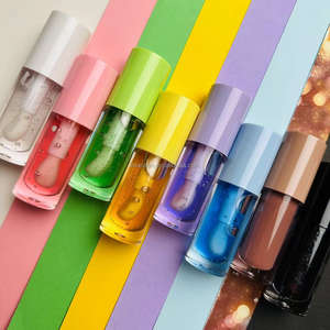 VENDA QUENTE Longo Vestindo Lip Care Base Natural Fresh Fruit Cheira Hidratante e Hidratante Lip Plumping Oil Lip Juice - Product Image 3