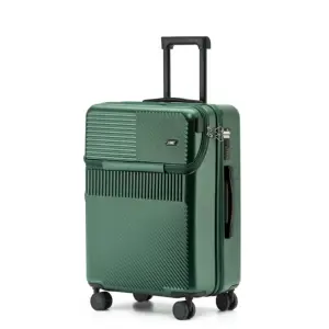 Kentsel havaalanı seyahat tasarım metal takım kılıfları kolları bavul üzerinde taşımak ön cep yatılı arabası bagaj 3 adet set