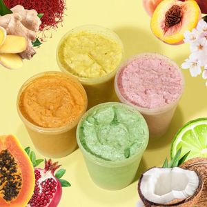 Gommage Visage au Curcuma Naturel Bio Vegan Personnalisé OEM, Gommage Corporel Exfoliant Éclaircissant au Sucre de Fruits - Product Image 2