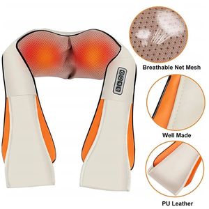 2025 xu hướng điện USB có thể sạc lại thư giãn rung Shiatsu hồng ngoại nóng cổ vai Máy massage không dây từ xa - Product Image 6