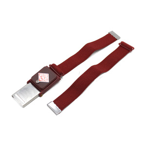 Pulsera Antiestática Inalámbrica Color Granate, Material de Gasa de Algodón Blanco, Cómoda de Usar, Equipo de Seguridad Eléctrica - Product Image 1