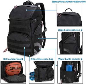 Sac à dos de basketball personnalisé BSCI avec compartiment pour ordinateur portable, sac à dos de sport d'extérieur, sac de sport pour la gym, fabricant avec impression personnalisée - Product Image 5