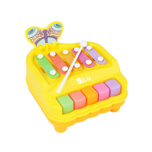 Instrument de musique miniature en plastique portable pour enfants, xylophone à 5 tons, jouet éducatif d'apprentissage - Product Image 2