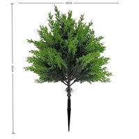 Aksesoris Dekorasi Taman Natal, Cabang Pinus Pohon Natal Buatan, Tanaman Pinus untuk Rumah