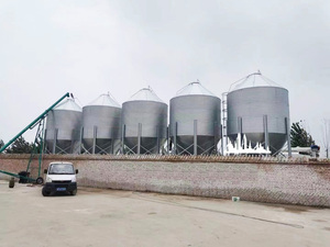 Petits silos d'alimentation pour céréales 10 tonnes 20t 50t silos de stockage <span class=keywords><strong>en</strong></span> acier bacs pour poulets de chair système d'alimentation automatique pour poulets de chair poulets porcs - Product Image 5