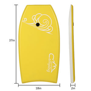 Tabla de Surf para Niños y Jóvenes de 37 Pulgadas, Amarilla, 25 kg, para Actividades Acuáticas - Product Image 4