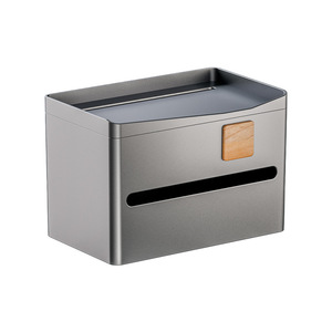 Wall Mounted Tissue Box Rectangular Plastic With Lid <b>For</b> Living Room And <b>Bathroom</b> Multi Functional Paper Holder - Product Image 3