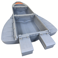 Bateau pliable en plastique résistant aux intempéries transporté par véhicule