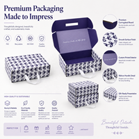Sac cadeau personnalisé boîte pliable carton sac à main chaussures Fedora chapeau poignée expédition expéditeurs emballage vêtements vêtements valise boîte