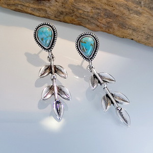 Orecchini Pendenti Creativi a Goccia con Accenti Colorati, Stile Vintage, Accessori di Moda per Donne, Vendita all'Ingrosso - Product Image 4