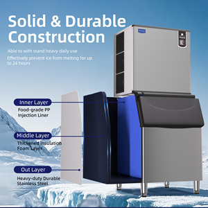 Máquina de hielo de acero inoxidable <span class=keywords><strong>Naixer</strong></span> Industrial Guangzhou <span class=keywords><strong>Naixer</strong></span> 100kg 120kg 150 kg 350kg 400kg /24H Máquina de hielo cuadrado Crash - Product Image 3