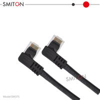 Câble d'extension Ethernet Cat 5 à 90 degrés pour usage intérieur, cordon de raccordement réseau Gigabit RJ45, cordon de raccordement LAN multi-angles à angle droit Cat5