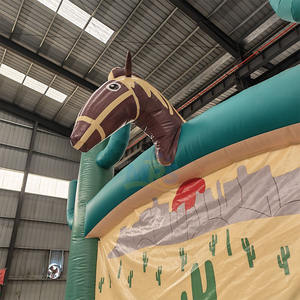 Castillo Inflable con Diseño de Cactus Vaquero del Oeste para Niños, Alquiler de Equipos para Fiestas de Cumpleaños, Expo de Marzo - Product Image 3